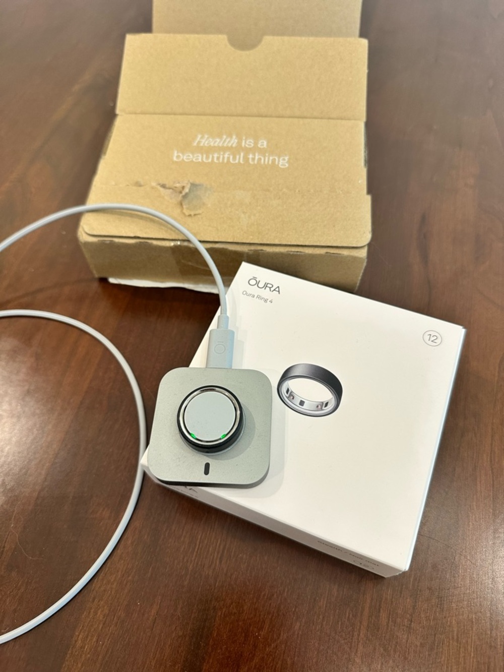 Oura Ring Gen 4 Stealth Size 4